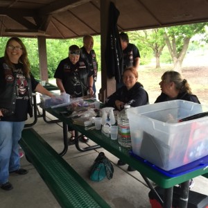 Foster parents in Sedgwick County enjoying a picnic